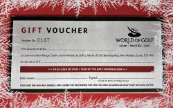 World of Golf Gift Voucher