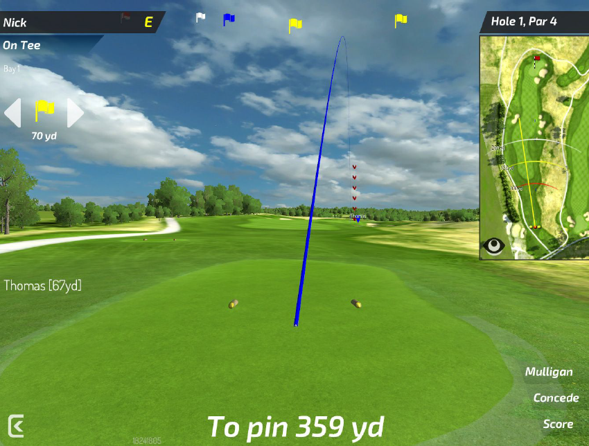 Virtual golf