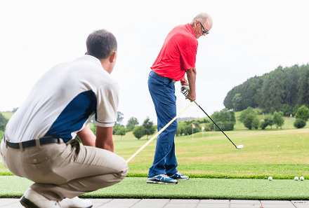 Observing the golf swing