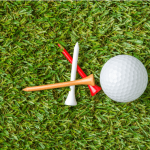 Putting drill with a tee peg