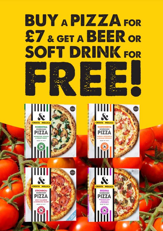 Free drink with Pizza